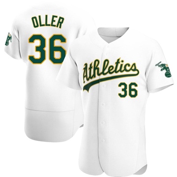 Adam Oller Men's Authentic Oakland Athletics White Home Jersey