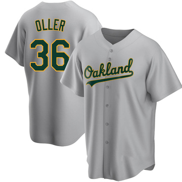 Adam Oller Men's Replica Oakland Athletics Gray Road Jersey