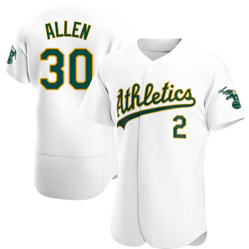 Austin Allen Men's Authentic Oakland Athletics White Home Jersey