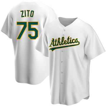 Barry Zito Youth Replica Oakland Athletics White Home Jersey