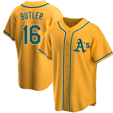 Billy Butler Men's Replica Oakland Athletics Gold Alternate Jersey