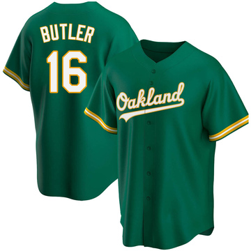 Billy Butler Men's Replica Oakland Athletics Green Kelly Alternate Jersey