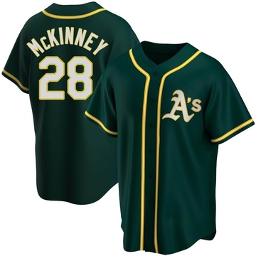 Billy McKinney Men's Replica Oakland Athletics Green Alternate Jersey