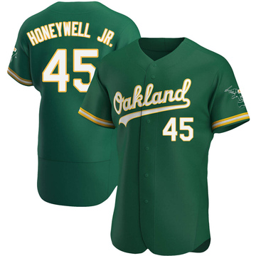 Brent Honeywell Jr. Men's Authentic Oakland Athletics Green Kelly Alternate Jersey