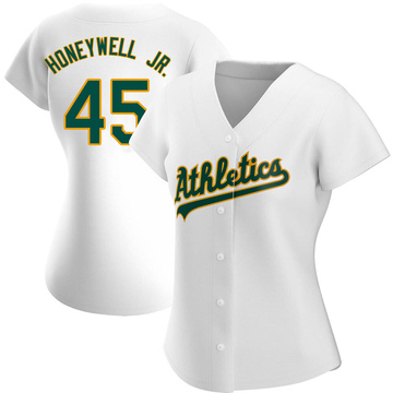 Brent Honeywell Jr. Women's Authentic Oakland Athletics White Home Jersey
