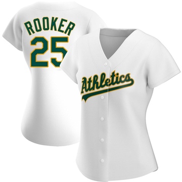 Brent Rooker Women's Replica Oakland Athletics White Home Jersey