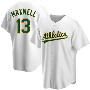Bruce Maxwell Men's Replica Oakland Athletics White Home Jersey