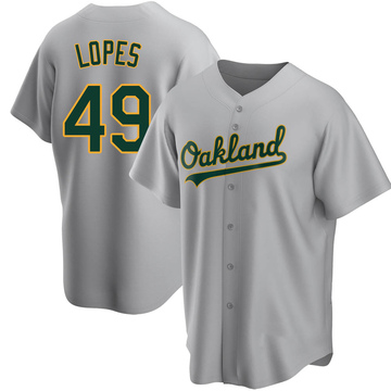 Christian Lopes Youth Replica Oakland Athletics Gray Road Jersey