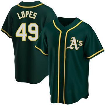 Christian Lopes Youth Replica Oakland Athletics Green Alternate Jersey