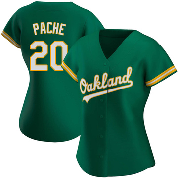 Cristian Pache Women's Authentic Oakland Athletics Green Kelly Alternate Jersey