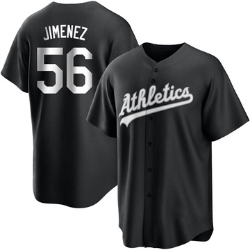 Dany Jimenez Youth Replica Oakland Athletics Black/White Jersey