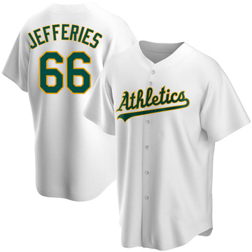 Daulton Jefferies Youth Replica Oakland Athletics White Home Jersey