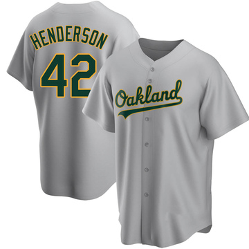 Dave Henderson Youth Replica Oakland Athletics Gray Road Jersey