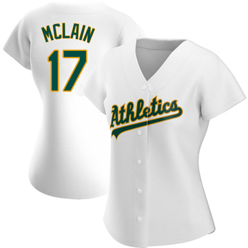 Denny Mclain Women's Authentic Oakland Athletics White Home Jersey
