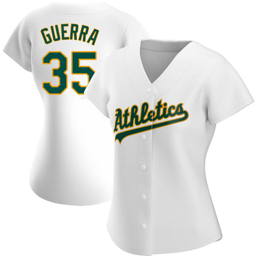 Deolis Guerra Women's Authentic Oakland Athletics White Home Jersey