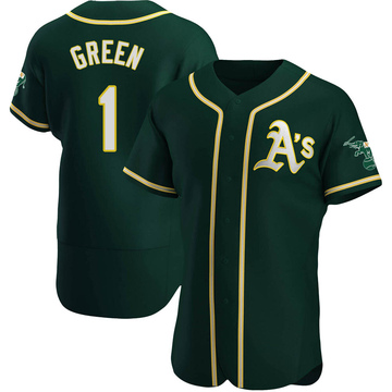 Dick Green Men's Authentic Oakland Athletics Green Alternate Jersey