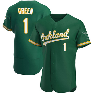 Dick Green Men's Authentic Oakland Athletics Green Kelly Alternate Jersey