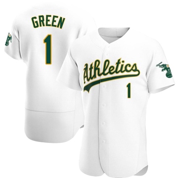 Dick Green Men's Authentic Oakland Athletics White Home Jersey