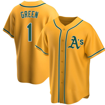 Dick Green Men's Replica Oakland Athletics Gold Alternate Jersey