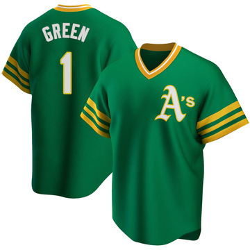 Dick Green Men's Replica Oakland Athletics Green R Kelly Road Cooperstown Collection Jersey
