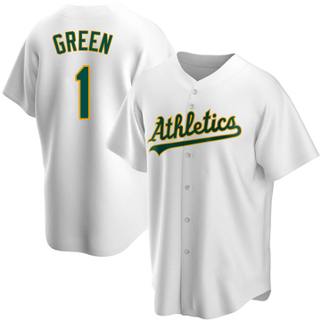Dick Green Men's Replica Oakland Athletics White Home Jersey