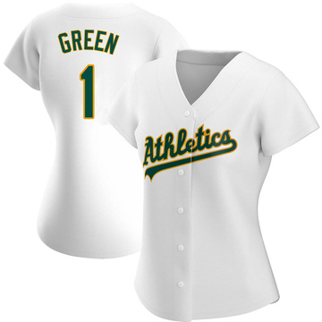 Dick Green Women's Authentic Oakland Athletics White Home Jersey
