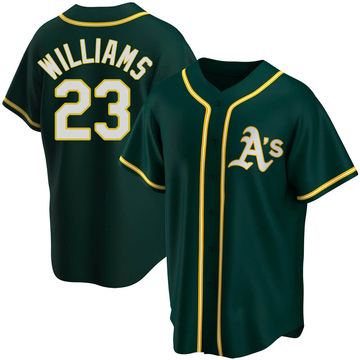 Dick Williams Men's Replica Oakland Athletics Green Alternate Jersey
