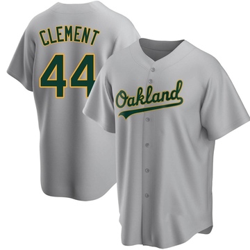 Ernie Clement Youth Replica Oakland Athletics Gray Road Jersey