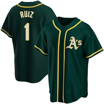 Esteury Ruiz Youth Replica Oakland Athletics Green Alternate Jersey