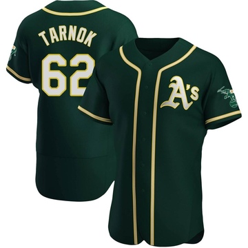 Freddy Tarnok Men's Authentic Oakland Athletics Green Alternate Jersey