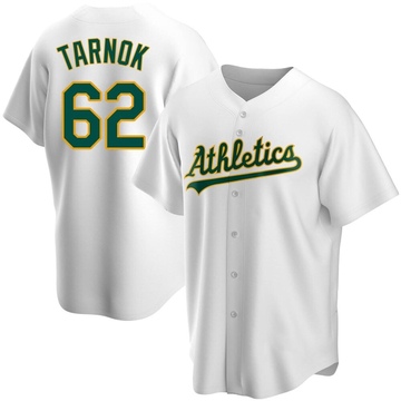 Freddy Tarnok Men's Replica Oakland Athletics White Home Jersey