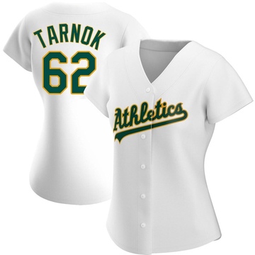Freddy Tarnok Women's Authentic Oakland Athletics White Home Jersey