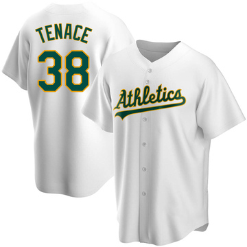 Gene Tenace Men's Replica Oakland Athletics White Home Jersey
