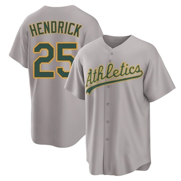 George Hendrick Youth Replica Oakland Athletics Gray Away 2.0 Jersey