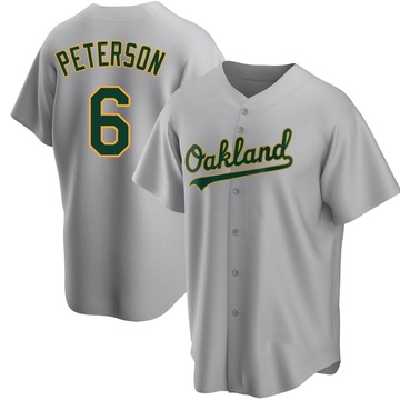 Jace Peterson Youth Replica Oakland Athletics Gray Road Jersey