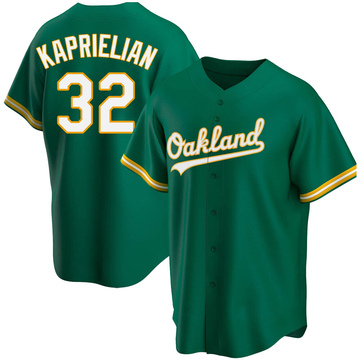 James Kaprielian Men's Replica Oakland Athletics Green Kelly Alternate Jersey