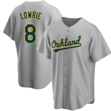 Jed Lowrie Youth Replica Oakland Athletics Gray Road Jersey