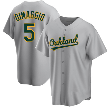 Joe Dimaggio Men's Replica Oakland Athletics Gray Road Jersey