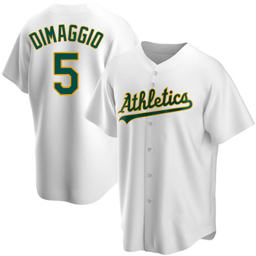 Joe Dimaggio Men's Replica Oakland Athletics White Home Jersey