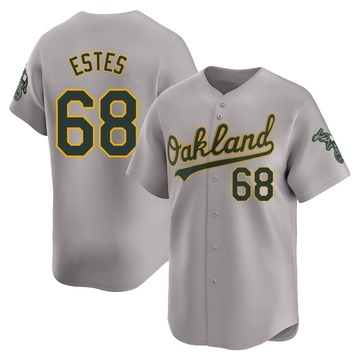 Joey Estes Men's Limited Oakland Athletics Gray Away Jersey