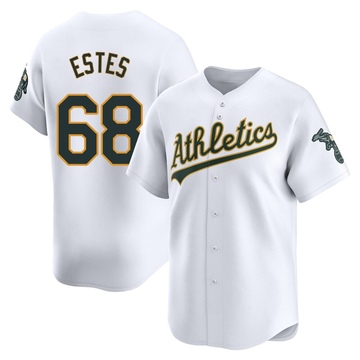 Joey Estes Men's Limited Oakland Athletics White Home Jersey