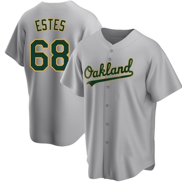 Joey Estes Men's Replica Oakland Athletics Gray Road Jersey