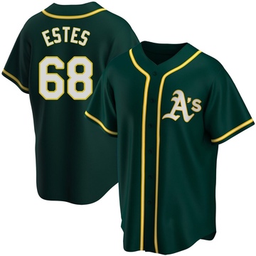 Joey Estes Men's Replica Oakland Athletics Green Alternate Jersey