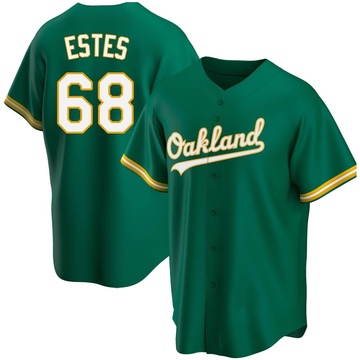 Joey Estes Men's Replica Oakland Athletics Green Kelly Alternate Jersey