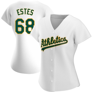 Joey Estes Women's Authentic Oakland Athletics White Home Jersey