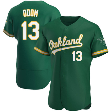 John Odom Men's Authentic Oakland Athletics Green Kelly Alternate Jersey