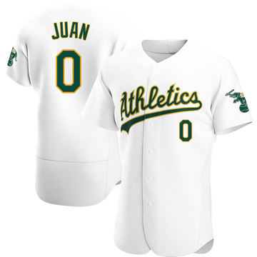 Jorge Juan Men's Authentic Oakland Athletics White Home Jersey
