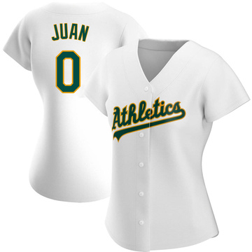 Jorge Juan Women's Authentic Oakland Athletics White Home Jersey