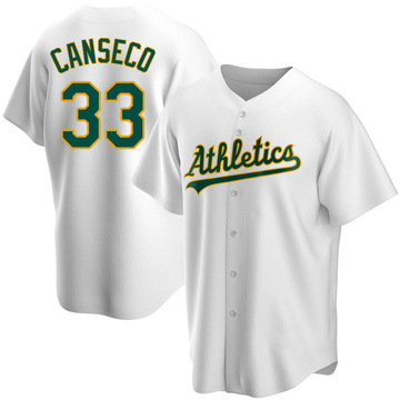 Jose Canseco Youth Replica Oakland Athletics White Home Jersey