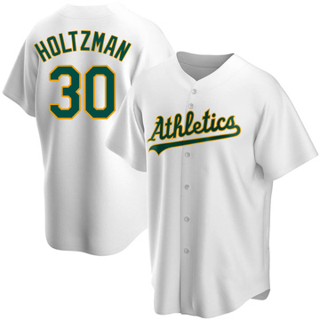 Ken Holtzman Men's Replica Oakland Athletics White Home Jersey